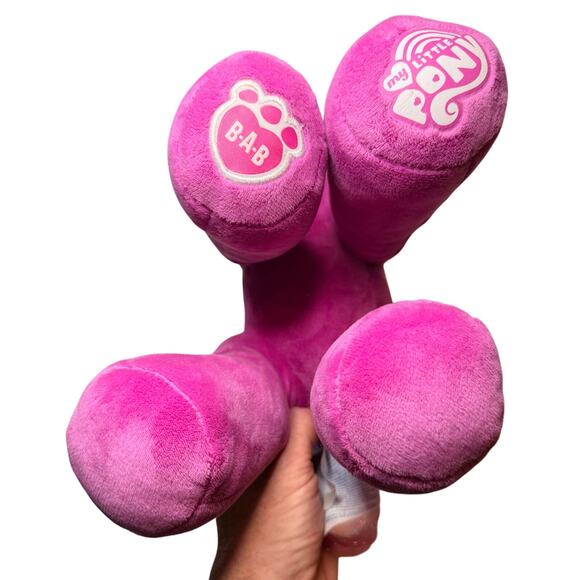 Two 2018 Build A Bear My Little Pony’s Cheerilee Pink & Fluttershy Yellow 16” - Picture 15 of 16